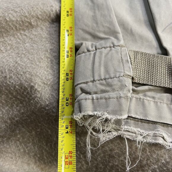 Marithe Francois Girbaud Cargo Pants Mens Size 42 Beige Adjustable Straps Y2K - Picture 14 of 16